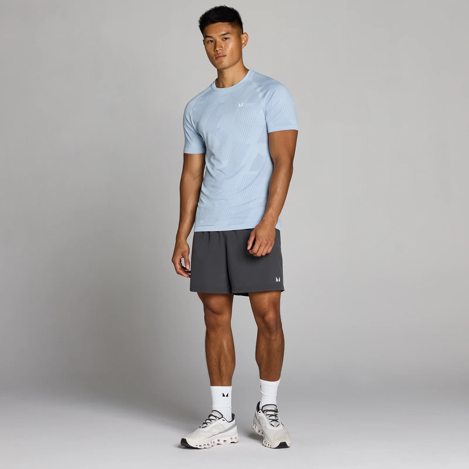 MP Men's Tempo Pillar Graphic Seamless T-Shirt - Breeze Blue - L Image 3