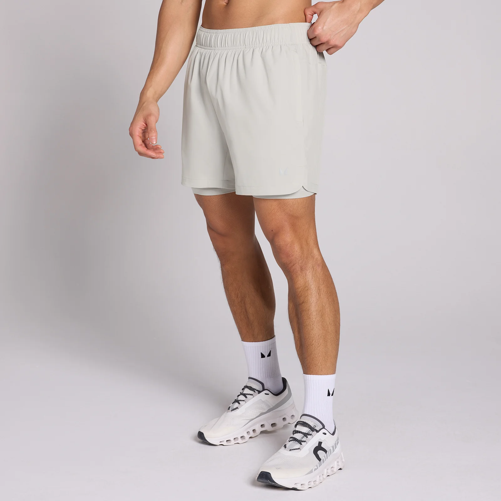 MP Men's 5" 2-in-1 Training Shorts - Chrome - XS Image 1