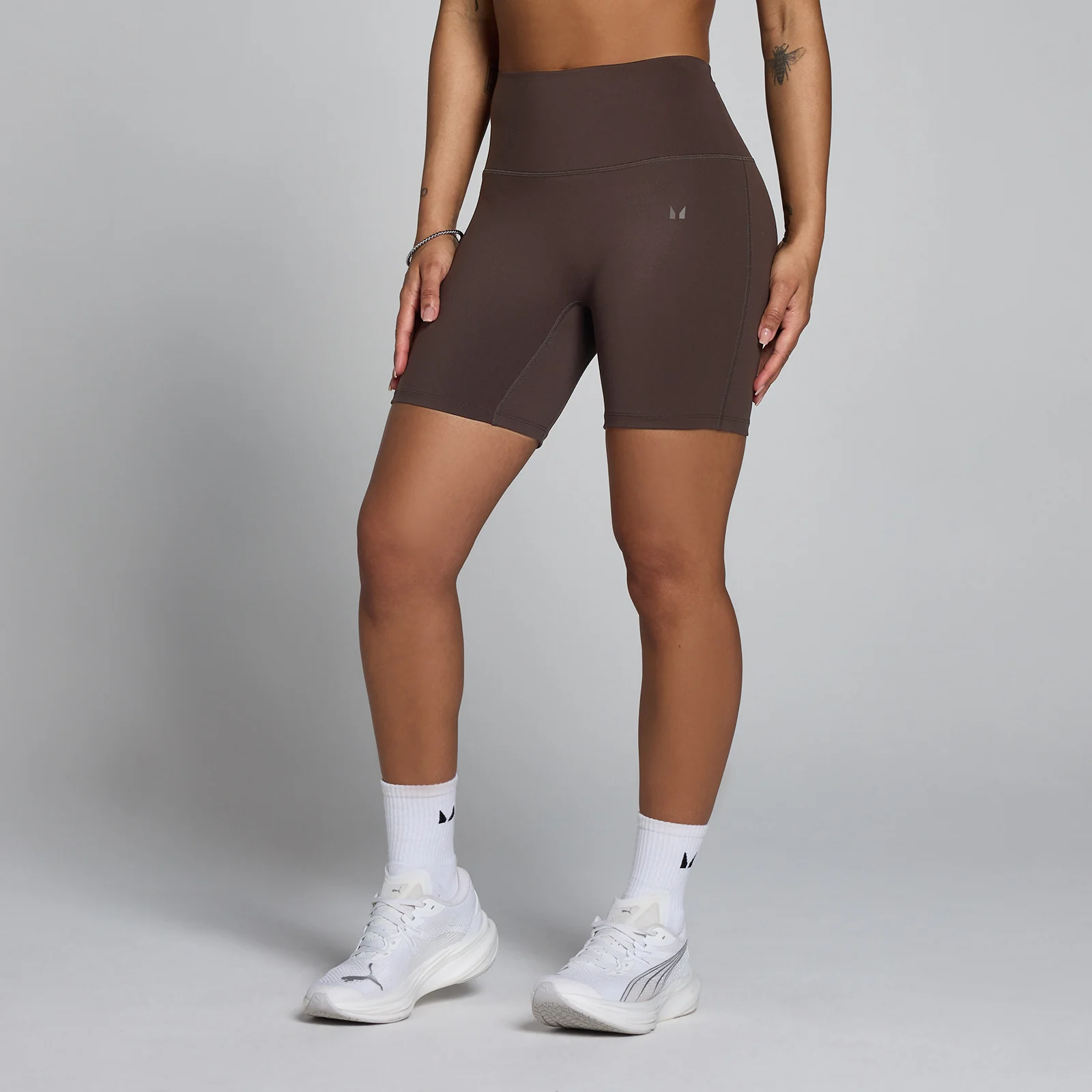 MP Women's Tempo High Waisted Shorts - Cocoa - L Image 1