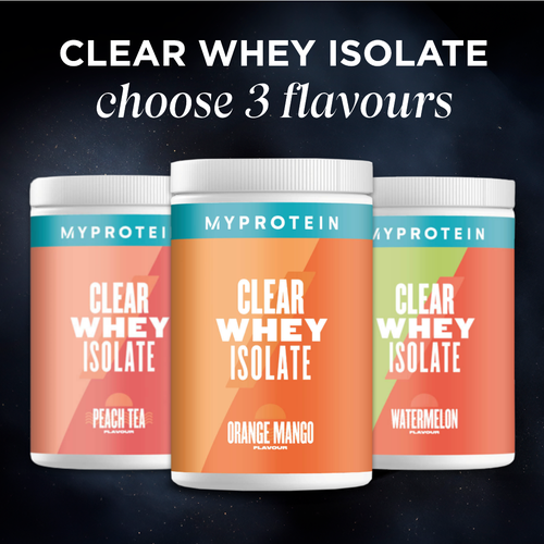 Clear Whey Isolate Triple Pack <br> Was: <strike>$154.99</strike><br>Now: <b>$123.99</b>