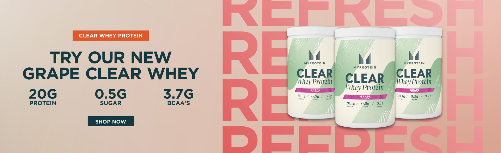 try our new grape clear whey