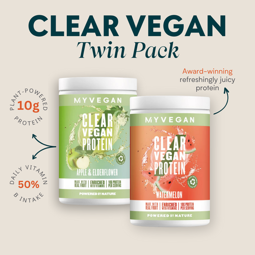 Clear Vegan Twin Pack <br>  Was: <strike>$104.99</strike><br>Now: <b>$94.49</b>