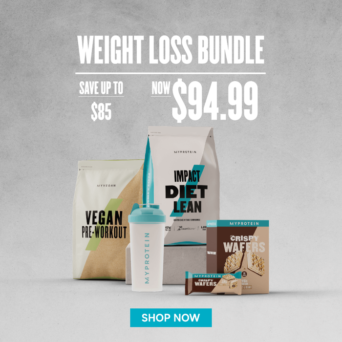 A mixture of protein products from Myprotein and Myvegan to help tone up.